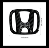 Honda Civic Carbon Fiber Steering Emblem Lightweight & Sporty Look